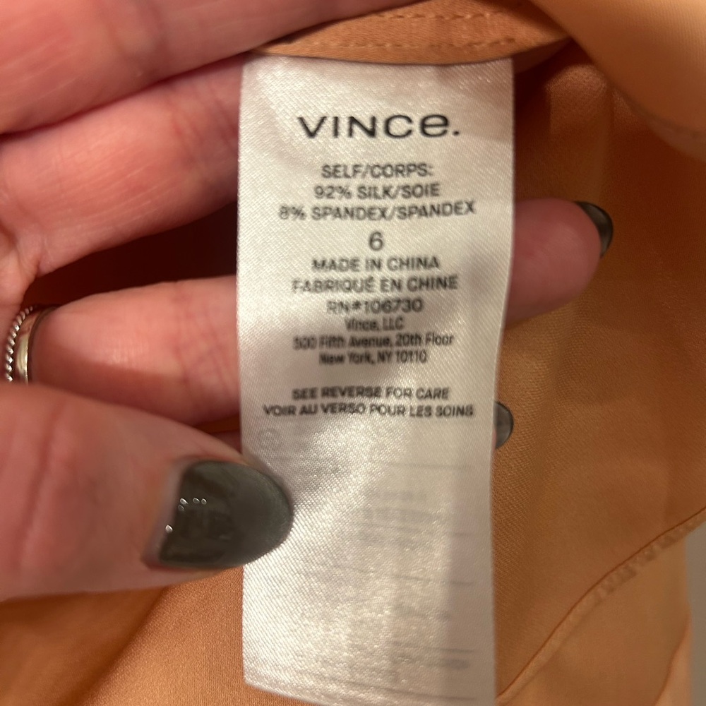 Vince Apricot Blouse - Picture 6 of 6